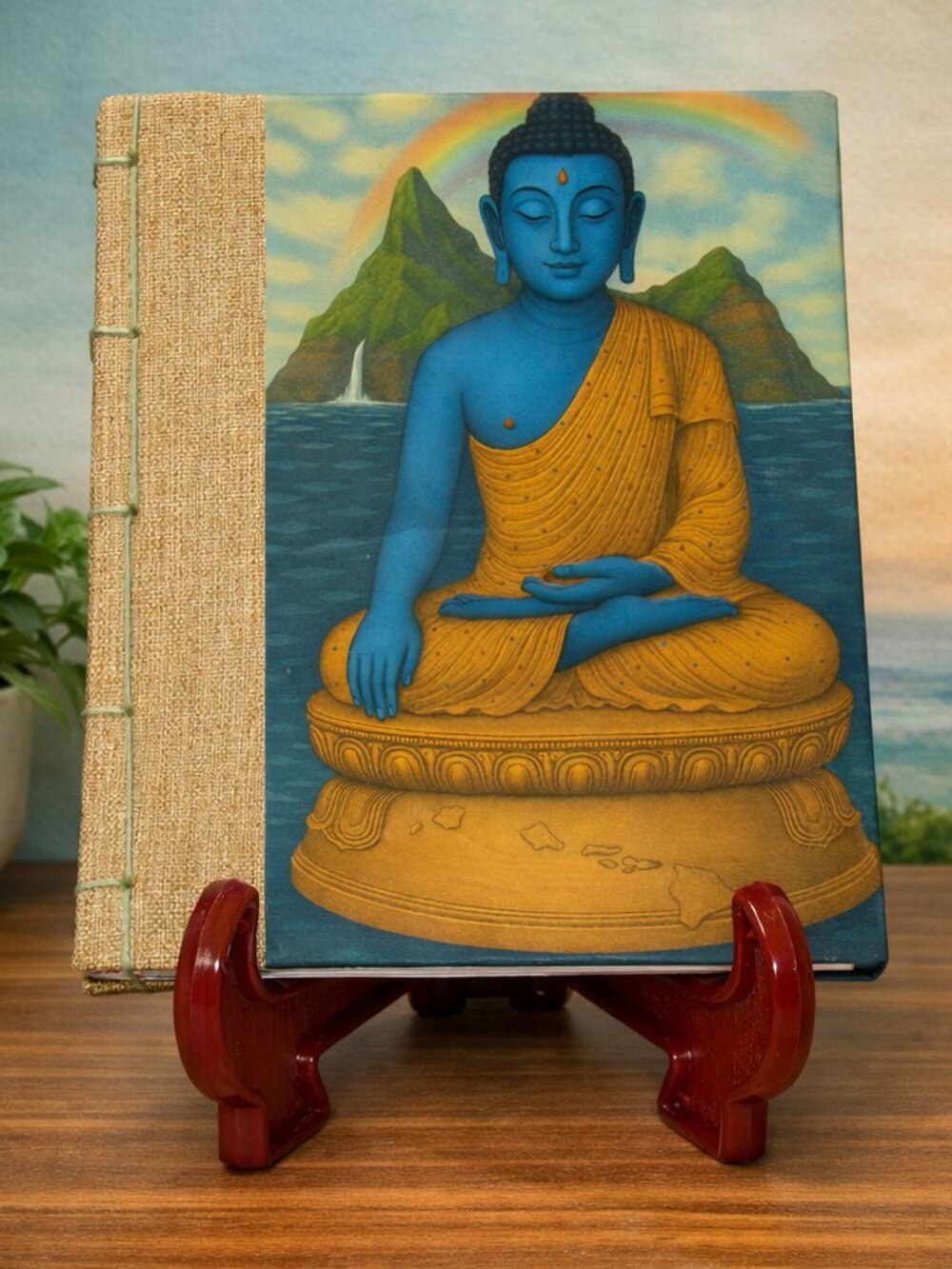 Buddhist Initiation Temple-Book Poetry Color Art Mauka Way The Mountain Path HI
